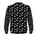 Hearts And Star Dot Black Men s Sweatshirt View2