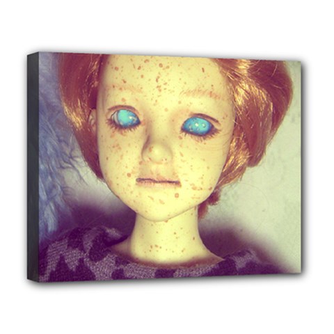 Freckley Boy Deluxe Canvas 20  X 16   by snowwhitegirl