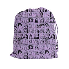 Lilac Yearbok Drawstring Pouch (xxl) by snowwhitegirl