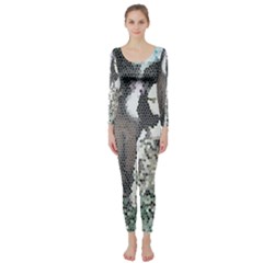 Dolls Stained  Glass Long Sleeve Catsuit