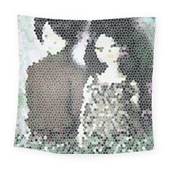 Dolls Stained  Glass Square Tapestry (large)