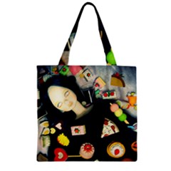 Food Zipper Grocery Tote Bag