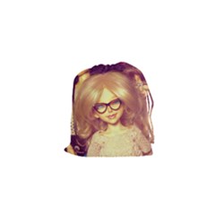 Girls With Glasses Drawstring Pouch (xs)