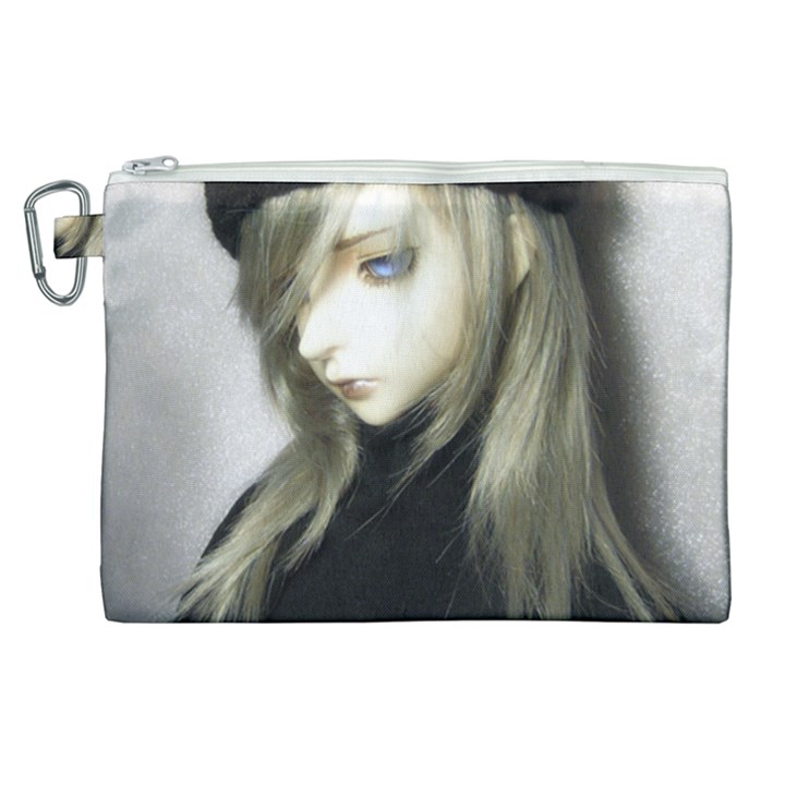 Black Angel Canvas Cosmetic Bag (XL)