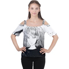 Girl Cutout Shoulder Tee