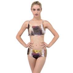 Eating Lunch Layered Top Bikini Set