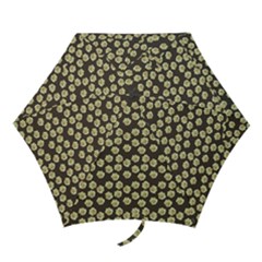 Antique Flowers Brown Mini Folding Umbrellas