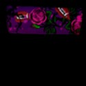 Purple  Rose Vampire Flap Closure Messenger Bag (L) View1
