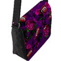Purple  Rose Vampire Flap Closure Messenger Bag (L) View2