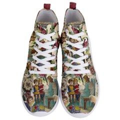 Angel Collage Men s Lightweight High Top Sneakers by snowwhitegirl