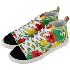 Orange Tropics Men s Mid-top Canvas Sneakers by snowwhitegirl