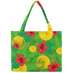 Orange Tropics Green Mini Tote Bag by snowwhitegirl