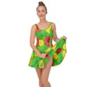 Orange Tropics Green Inside Out Casual Dress View1