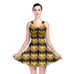 Cat Pumpkin Reversible Skater Dress