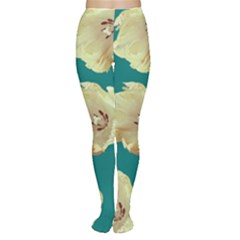 Teal Tulips Women s Tights by snowwhitegirl