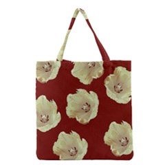 Red Tulips Grocery Tote Bag by snowwhitegirl