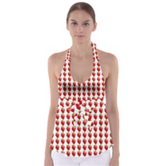 Strawberries Babydoll Tankini Top