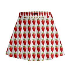 Strawberries Mini Flare Skirt