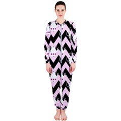 Pink Teapot Chevron Onepiece Jumpsuit (ladies) 