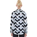 Blue Teapot Chevron Womens Long Sleeve Shirt View2