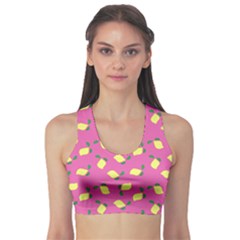 Lemons Pink Sports Bra