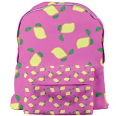 Lemons Pink Giant Full Print Backpack