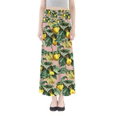 Fruit Branches Full Length Maxi Skirt