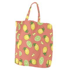 Lemons And Limes Peach Giant Grocery Tote