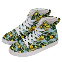 Fruit Branches Blue Women s Hi-top Skate Sneakers by snowwhitegirl