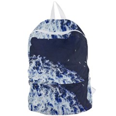 Blue Waves Sea Foldable Lightweight Backpack by snowwhitegirl
