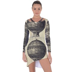 Vintage Air Balloon Asymmetric Cut-out Shift Dress by snowwhitegirl