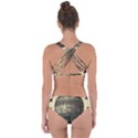 Vintage Air Balloon With Roses Criss Cross Bikini Set View2