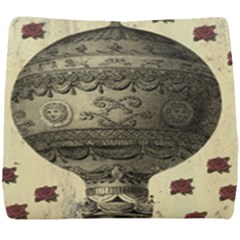 Vintage Air Balloon With Roses Seat Cushion