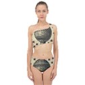 Vintage Air Balloon With Roses Spliced Up Two Piece Swimsuit View1