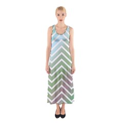 Ombre Zigzag 02 Sleeveless Maxi Dress