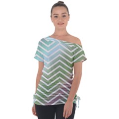 Ombre Zigzag 02 Tie-up Tee