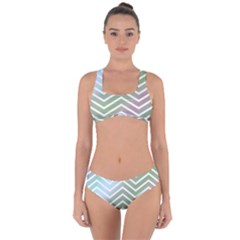 Ombre Zigzag 02 Criss Cross Bikini Set by snowwhitegirl