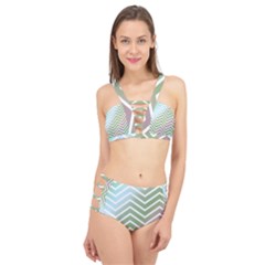 Ombre Zigzag 02 Cage Up Bikini Set