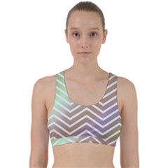 Ombre Zigzag 03 Back Weave Sports Bra by snowwhitegirl