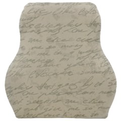 Handwritten Letter 2 Car Seat Velour Cushion  by vintage2030
