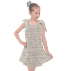 Handwritten Letter 2 Kids  Tie Up Tunic Dress by vintage2030