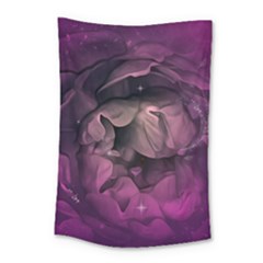 Wonderful Flower In Ultra Violet Colors Small Tapestry by FantasyWorld7