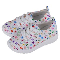 Colorful Abstract Symbols Kids  Lightweight Sports Shoes by FunnyCow