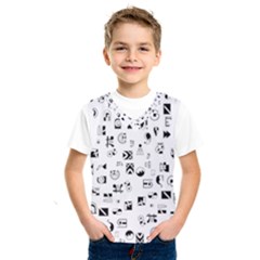 Black Abstract Symbols Kids  Sportswear by FunnyCow