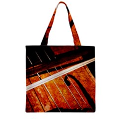 Cello Performs Classic Music Zipper Grocery Tote Bag by FunnyCow