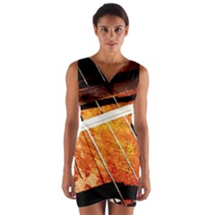 Cello Performs Classic Music Wrap Front Bodycon Dress by FunnyCow