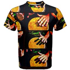 Drum Beat Collage Men s Cotton Tee by FunnyCow