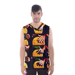 Drum Beat Collage Men s Basketball Tank Top by FunnyCow