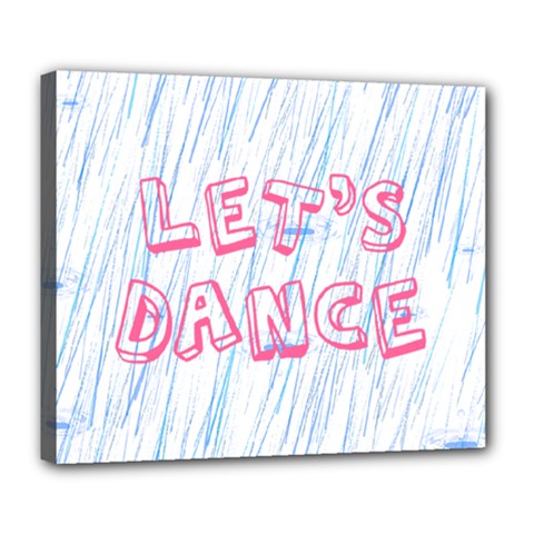 Let Us Dance Deluxe Canvas 24  X 20  (stretched) by FunnyCow