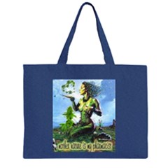 Mother Nature Large Zipper Tote Bag by cannabisVT